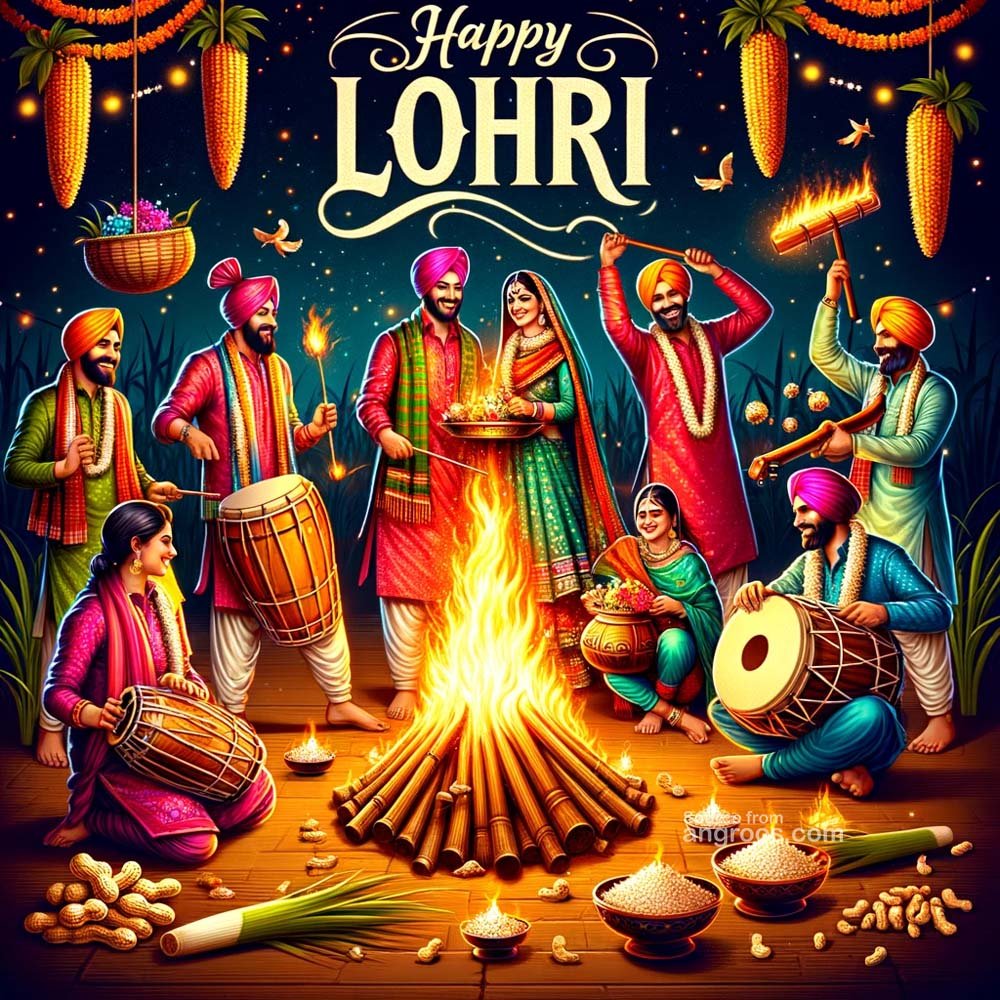 Lohri with friends