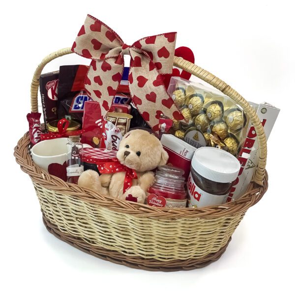 Dazzling Valentine's Day gift basket embellished with romantic assortments and exquisite gifts - Image 4