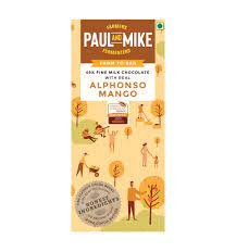 Paul and Mike - 41% Fine Milk Real Alphonso Mango Chocolate
