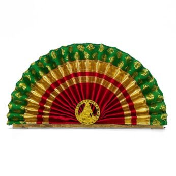 Thiru udayada with red and green hue for Vishu kani decorations (L 12 x H 6.5 Inch)