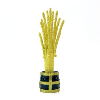 Vishu Decor Delight: traditional wooden para with pookula for vishu kani decoration