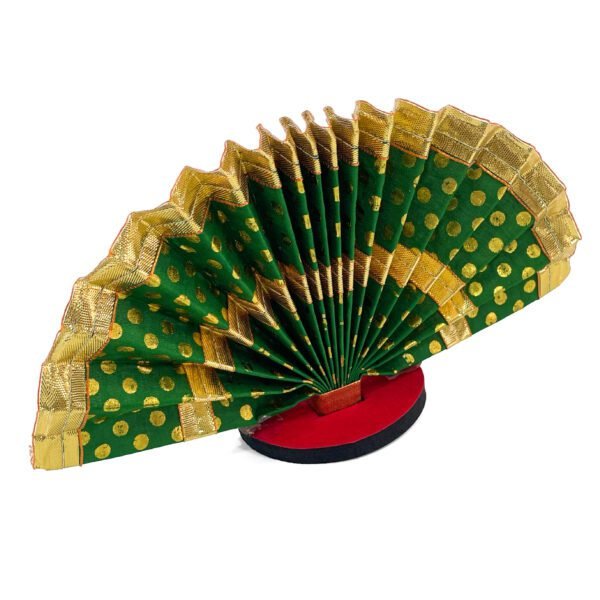 Green Thiru Udayada with Stand(5inch Height) - Elegant  -Cloth Thiru Udayada - Image 3