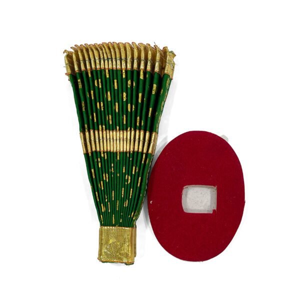 Green Thiru Udayada with Stand(5inch Height) - Elegant  -Cloth Thiru Udayada - Image 4