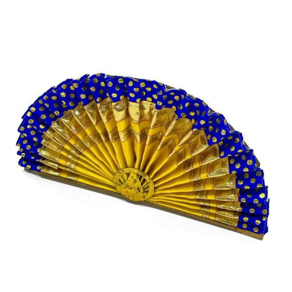 Festive charm: Blue and Yellow Thiru Udayada for Vishu Kani display (H 6.5 x L 12 inch) - Image 2