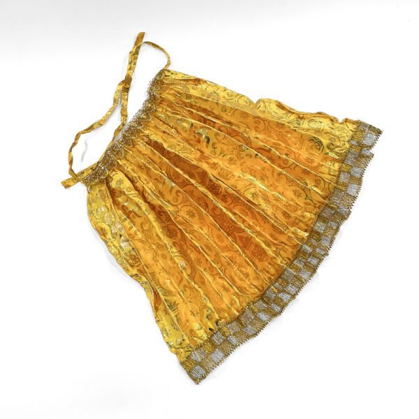 Vibrant beauty:  yellow dress for Krishna idol to celebrate the Vishu and Janmashtami - Image 3