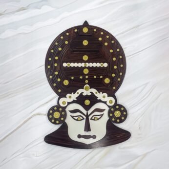 Handcrafted Wall hanging wooden kathakali head for home decor (Height – 24.5 Inch)