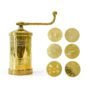 Golden brass sev sancha for indian snacks