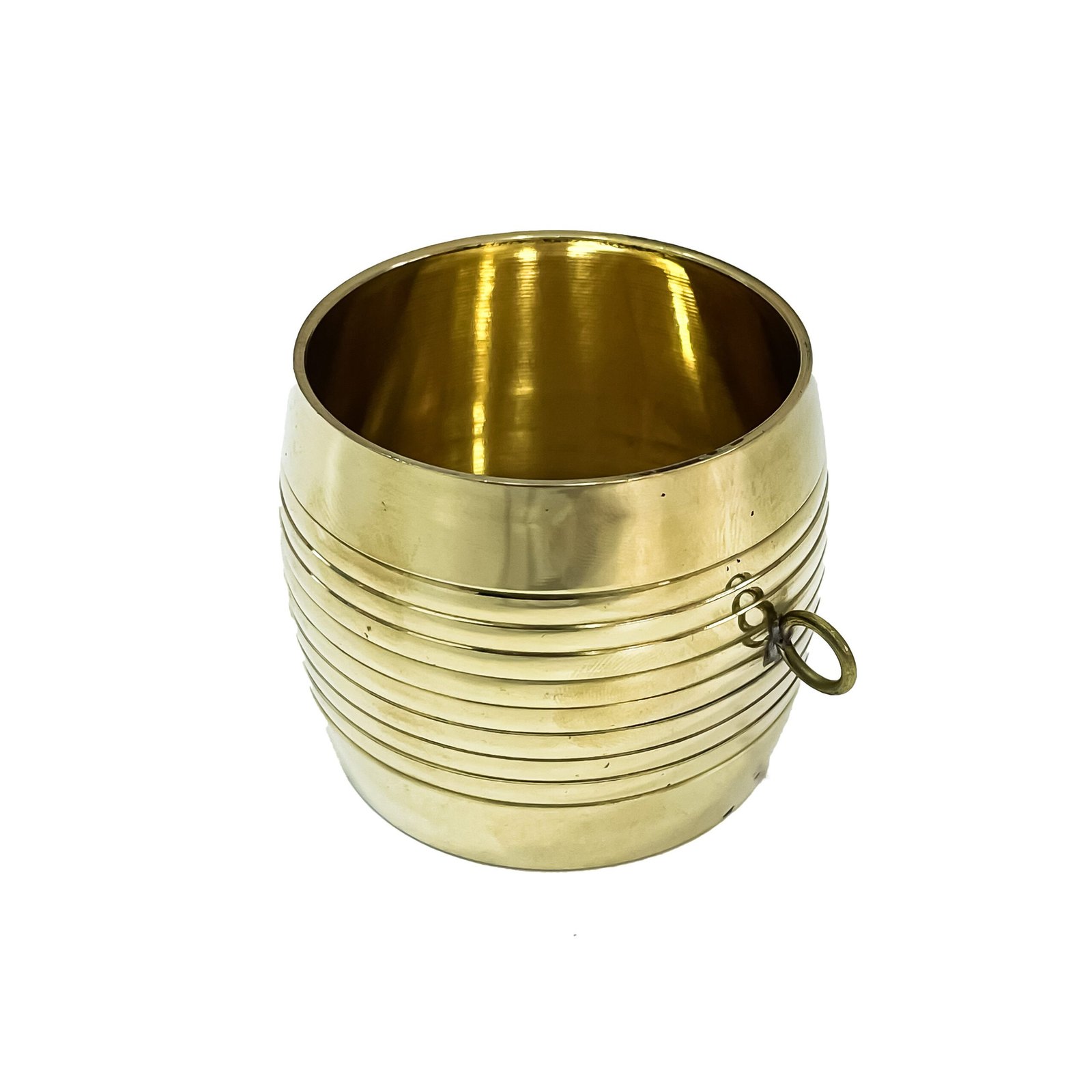 Golden Nirapara Miniature Brass Round Sculpture - (H-2inc,L-2inc, W-2inc) - Image 2