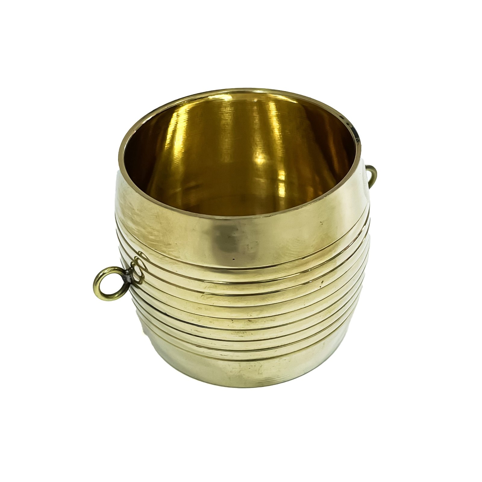 Golden Nirapara Miniature Brass Round Sculpture - (H-2inc,L-2inc, W-2inc) - Image 3