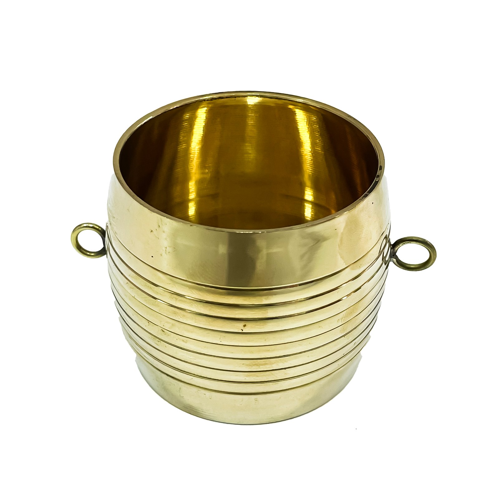 Golden Nirapara Miniature Brass Round Sculpture - (H-2inc,L-2inc, W-2inc) - Image 4