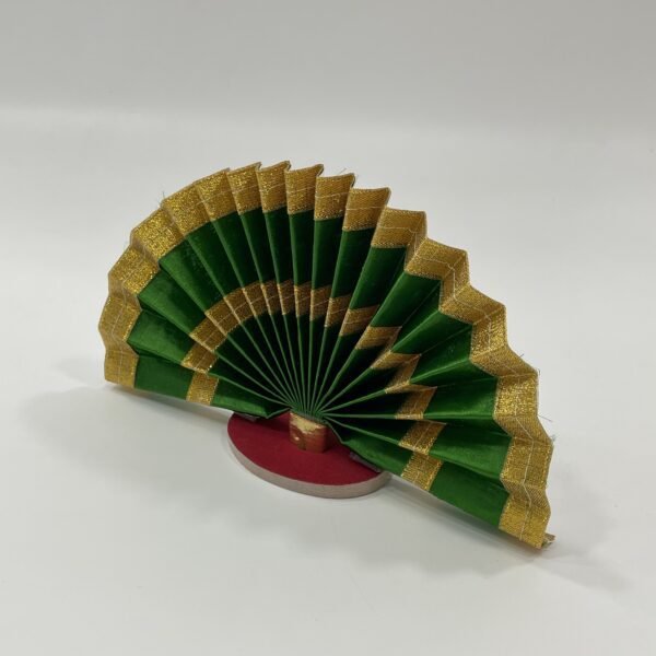 Festive charm: Green and Kasavu Thiru Udayada for Vishu kani decorations (H 5 x W 13 inch) - Image 2