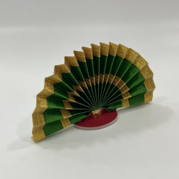 Festive charm: Green and Kasavu Thiru Udayada for Vishu kani decorations (H 5 x W 13 inch) - Image 3