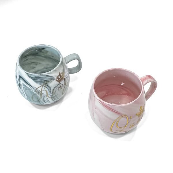 Regal Love: King and Queen Mug Set for your hot and cool drinks (H-8inc, L-6.8inc, W-4inc) - Image 4