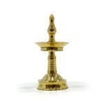 brass round nilavilakku for pooja