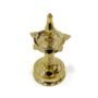 brass oil lamp with wicks for pooja