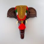 Kerala Cultural Elephant Head Wall Décor