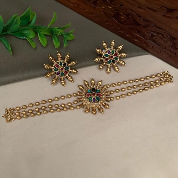 Charming Imitation Emerald Turtle Jewelry Set - Image 4