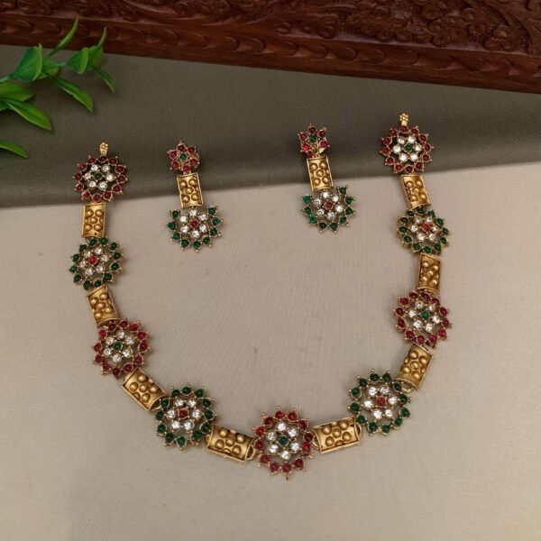 Regal Ruby Accent Necklace Set | Perfect Gift For Any Occasion - Image 2