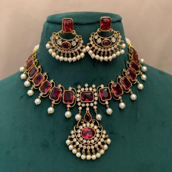 Enchanting Aqua Brilliance Necklace Set - Image 2