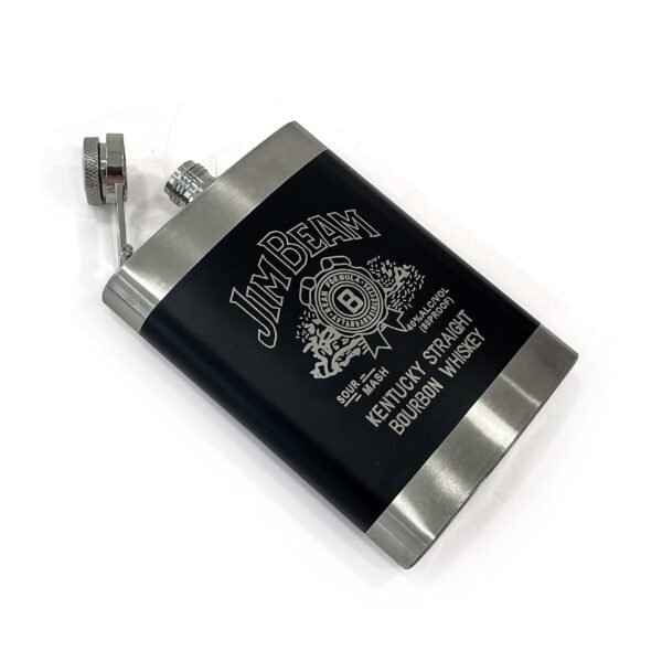 Stainless Steel Hip Flask 210ml with No-Spill Funnel – Durable, Elegant, and Compact - Image 3