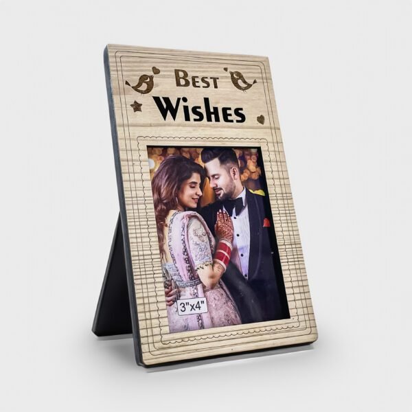 Best Wishes Wooden Photo Frame – Transform Memories into Treasured Keepsakes (3x4 Inch Photo size) - Image 3