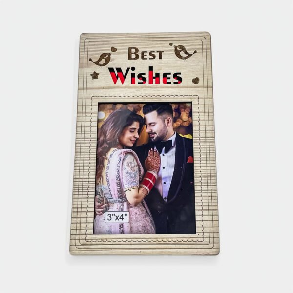 Best Wishes Wooden Photo Frame – Transform Memories into Treasured Keepsakes (3x4 Inch Photo size) - Image 4