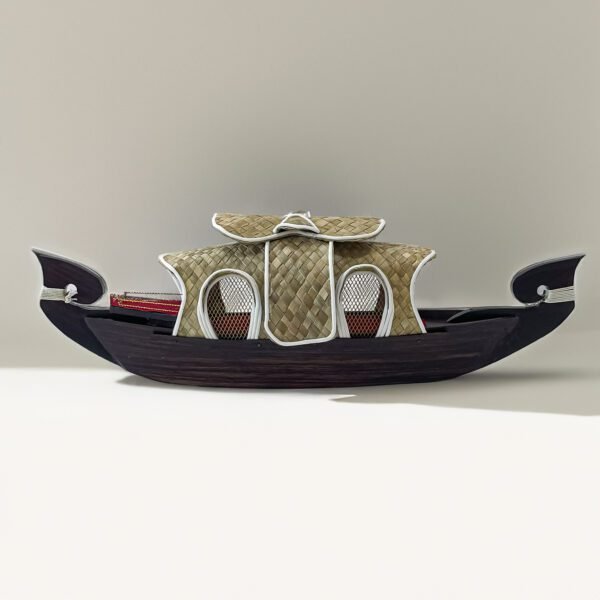 Captivating Small Kettuvallam Houseboat - Authentic Kerala Masterpiece(20-Inch) - Image 4