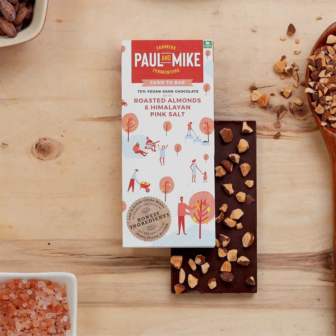 Paul and mike roasted almonds & Himalayan pink salt 68g
