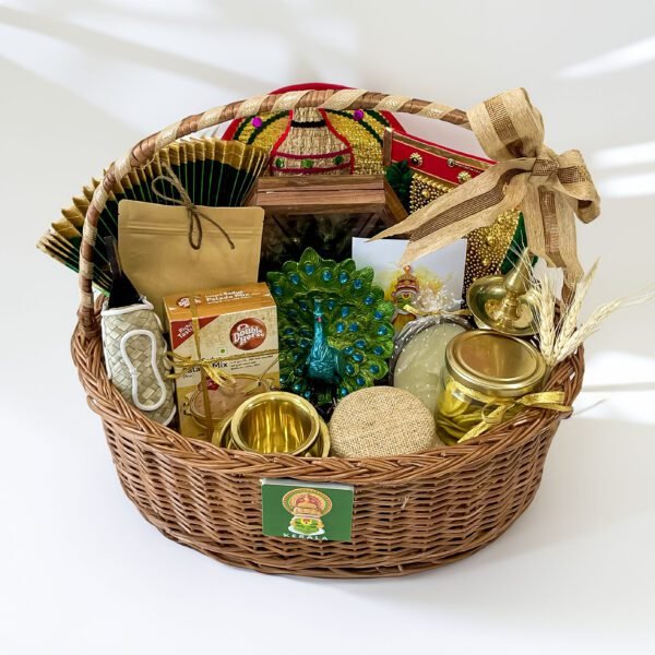 Premium Onam Basket Hamper – Celebrate with Authentic Kerala Treasures - Image 2
