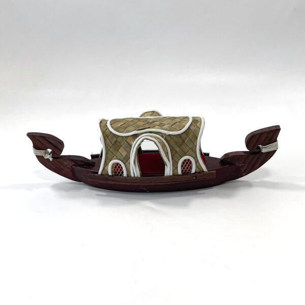 Charming Brown Wooden Kettuvallam - Perfect Blend of Tradition(12- Inch) - Image 4