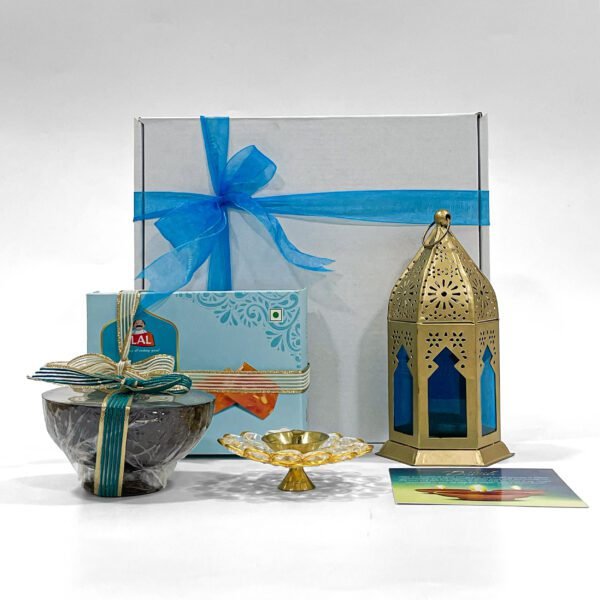 Low Budget Diwali Gift Hamper with Sweets, Candle, and Decor - Image 3