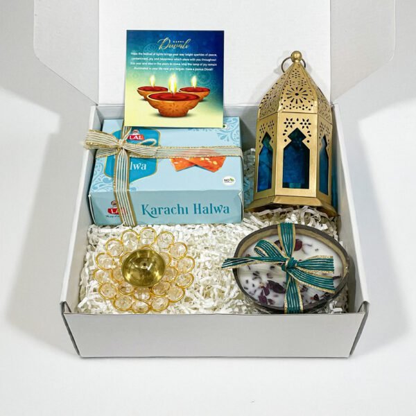 Low Budget Diwali Gift Hamper with Sweets, Candle, and Decor - Image 4