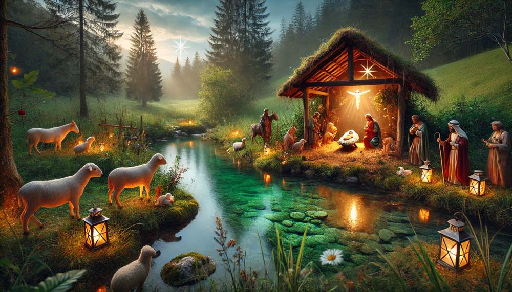 charming outdoor Christmas crib India's Favourite Online Gift Shop