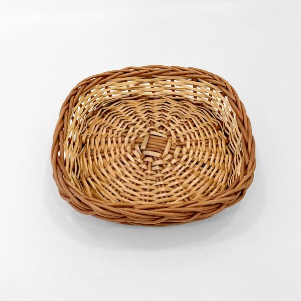 Artisan-Crafted Round Cane Basket Tray – Exquisite, Eco-Friendly & Multi-Purpose Design - Image 2
