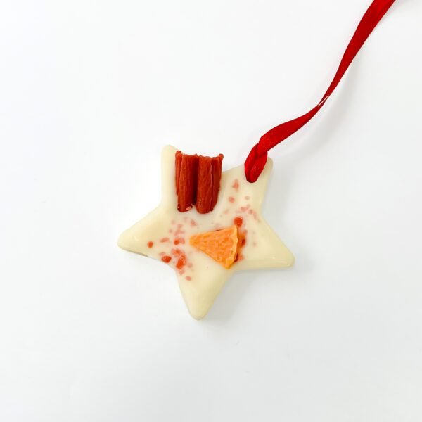 Star Wax Ornament with Cinnamon and Dried Fruit – Festive Home Décor - Image 2