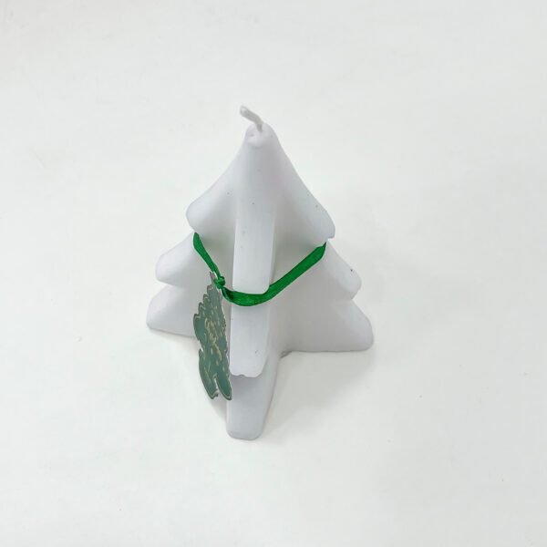 Exquisite White Christmas Tree Candle - Captivating Holiday Décor - Image 2