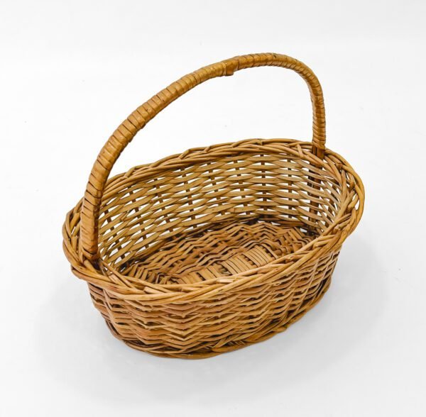 Compact Eco-Friendly Cane Basket – Handcrafted, Stylish Storage Solution - Image 3