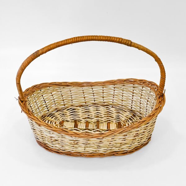 Exquisite Handcrafted Large Cane Basket with Handle – Stylish, Eco-Friendly & Multi-Purpose Design - Image 4