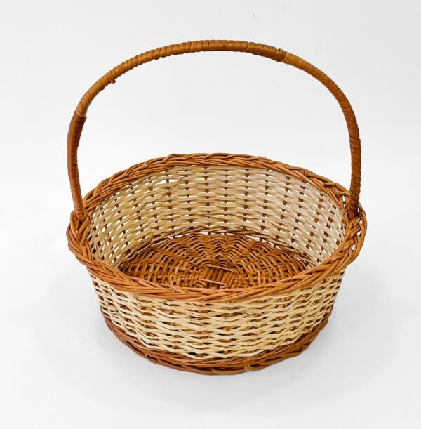 Classic Cane Basket Decor – Handcrafted Storage Solution with Timeless Appeal - Image 4