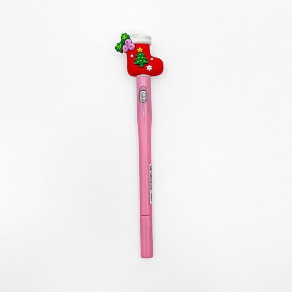 Holiday Writing Pen with Christmas Stocking Design - Pink Barrel Pack of 2 - Image 4