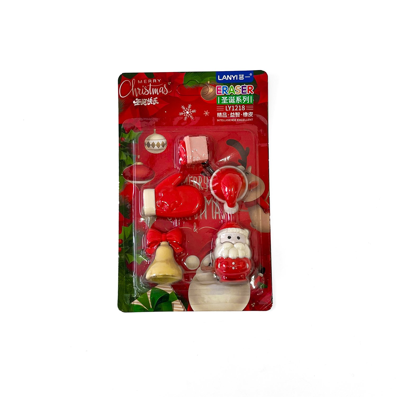 Xmas Theme Eraser Set