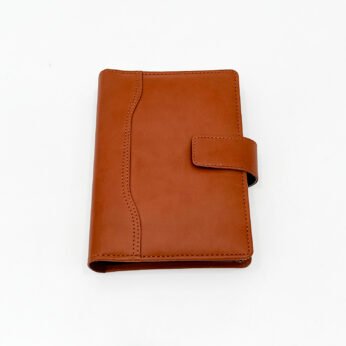 Elegant Tan Leatherette Journal with Magnetic Closure – Premium, Stylish, and Durable Diary