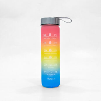 Colorful Kids Water Bottle with Motivational Timed Markers – Fun & Hydrating