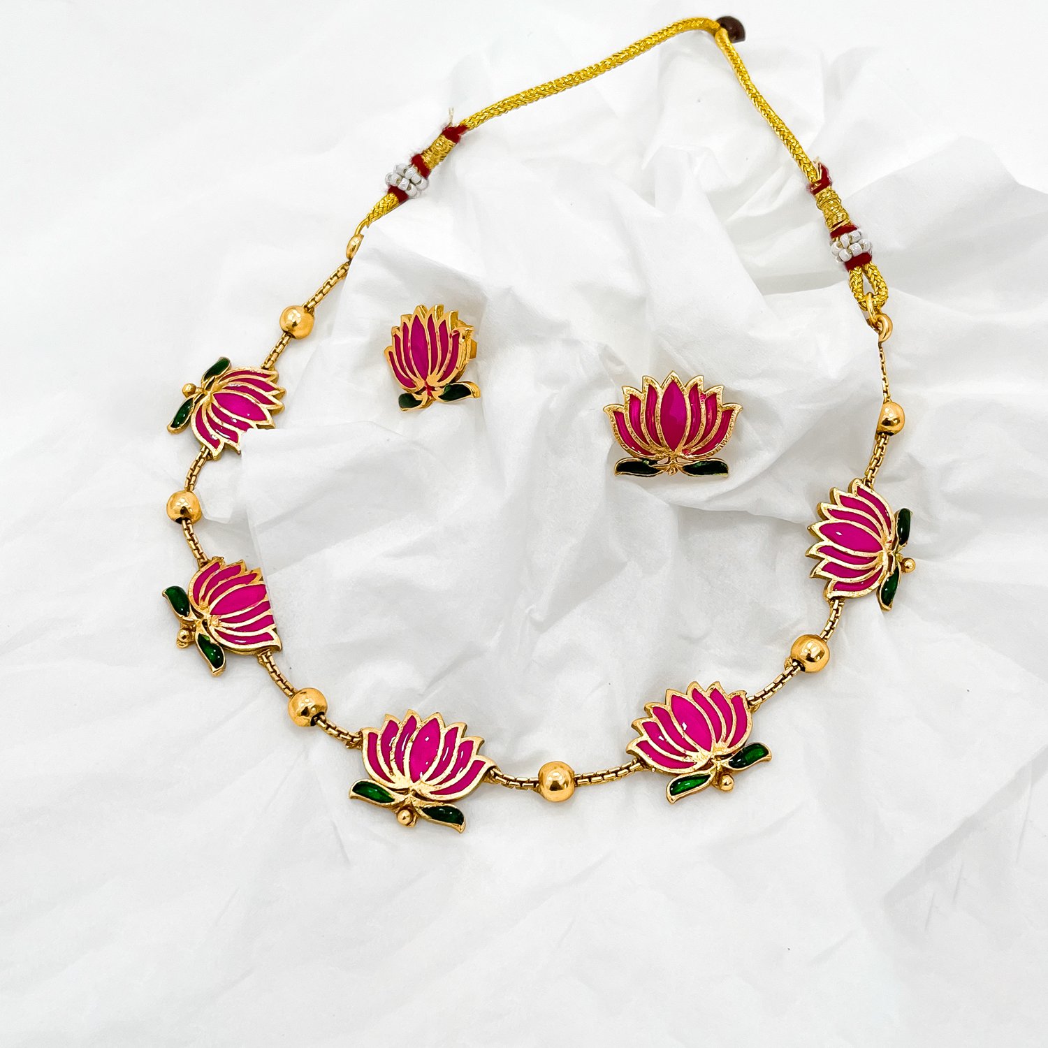 Lotus Necklace Set