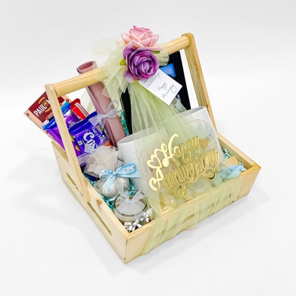 Romantic Anniversary Gift Tray – Sweet & Thoughtful Elegance - Image 3