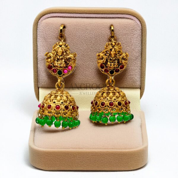 Divine Lakshmi Temple Necklace Set – Regal Traditional Beauty - Image 3