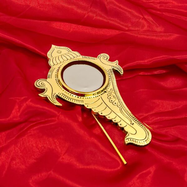 Traditional Aranmula Kannadi – Handmade Kerala Heritage Mirror - Image 2