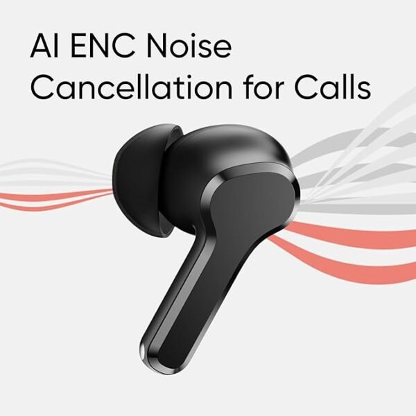 realme Buds T110 Bluetooth Truly Wireless in Ear Earbuds with mic, AI ENC for Calls, Google Fast Pair, 38 Hours Total Playback with Fast Charging - Image 3
