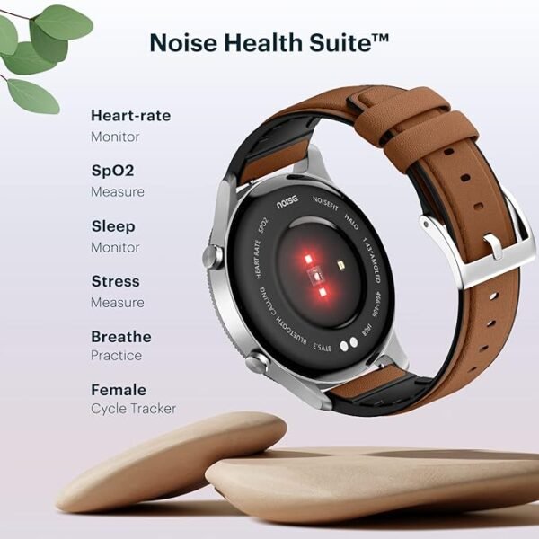 NoiseFit Halo 1.43" AMOLED Display, Bluetooth Calling Round Dial Smart Watch, Premium Metallic Build, Always on Display - Image 5