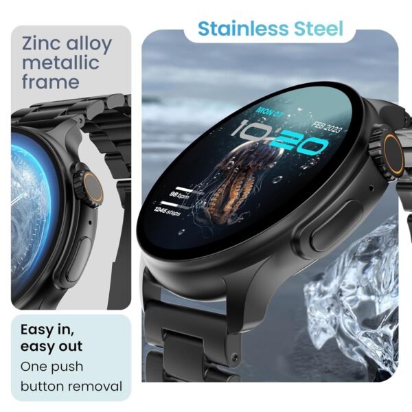 Boult Newly Launched Crown R Pro Smart Watch 1.43''HD AMOLED, Bluetooth Calling, Working Crown, Zinc Alloy Frame - Image 6